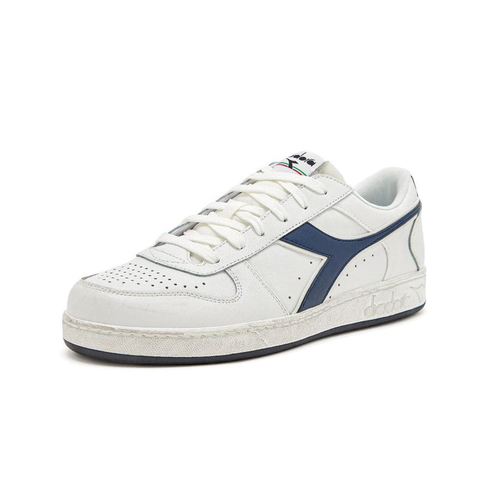 Diadora Unisex Magic_Basket_Demi_Icona White/Blue_Caspian_Sea