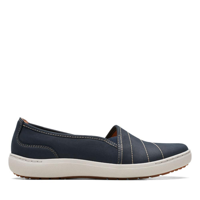 Clarks Alpargatas Femenino Nalle_Violet Navy Leather