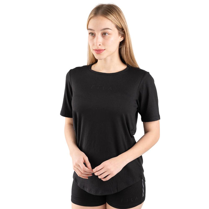 Fila Remeras Femenino Lexis_Draped_Panel_Tee Black