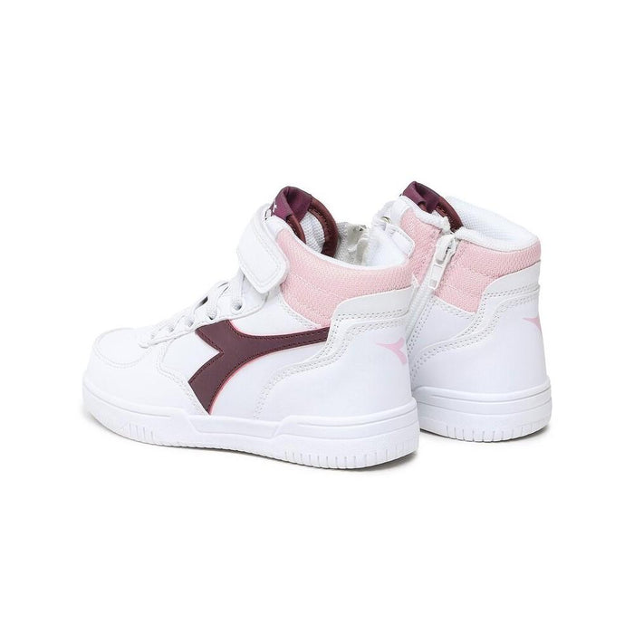 Diadora Kids Raptor_Mid_Ps White/Grape_Wine