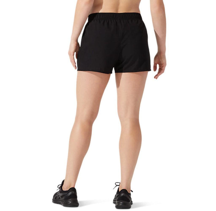 Asics Shorts Femenino Running Silver_4In_Short Performance_Black