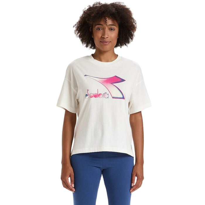Diadora T-Shirt Femenino SS_Lush Whisper_White